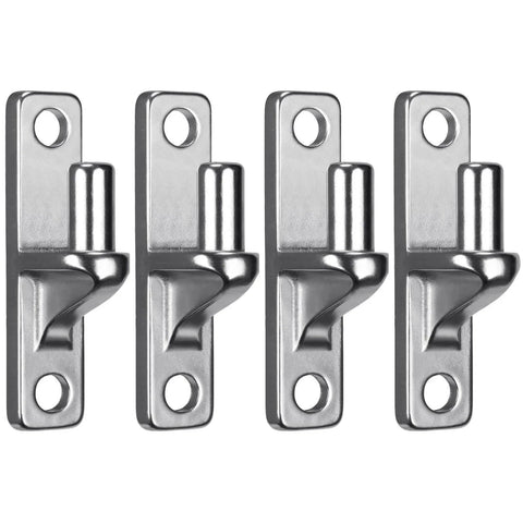 304 Stainless Steel Heavy Duty Gate Hinges 4 Pack, One-Piece Non-Welded Wall Mount With 5/8 Inch Pin for outdoor gates
