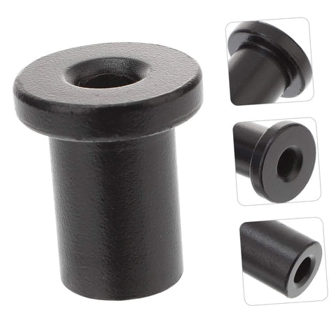 Black component of Five Piece Sliding Barn Door Spacer Kit With Flat Track Spacers And Pipe Clamp Hardware For Track Replacement