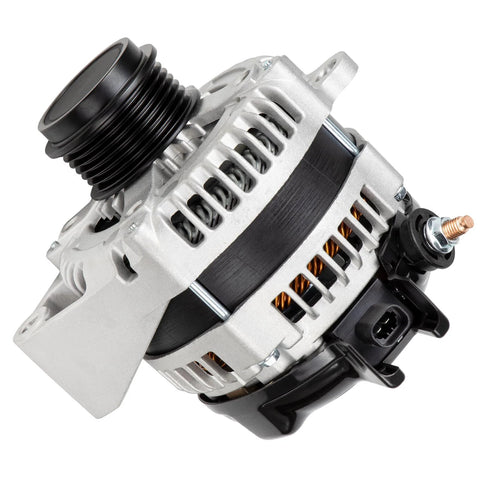 Side view of Alternator Replacement For 2015 To 2020 Chevy Suburban And Tahoe, 2014 To 2019 Silverado 1500, Part Numbers 23487089.
