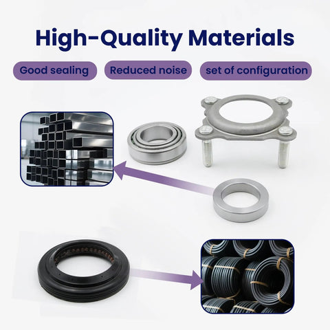 Rear Axle Bearing And Seal Kit For Jeep Wrangler JK JKU 2007 2008 2009 2010 2011 2012 2013 2014 2015 2016 2017 Replaces 68008523AA with steel bearings and rubber seals