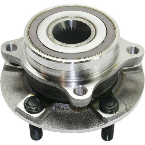 Close-up of Front Wheel Hub and Bearing Assembly 2 Piece Set for Mitsubishi Lancer 2008 2015 Left and Right Replacement Kit