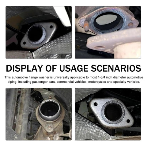 Exhaust manifold gasket, graphite, 2.5 inch, two-piece set, front view
Exhaust manifold gasket, graphite, 2.5 inch, two-piece set, side view
Graphite exhaust donut gasket, 65mm ID, two-piece set, close-up
Exhaust donut gasket, graphite, 2.5 inch, universal replacement, installed view