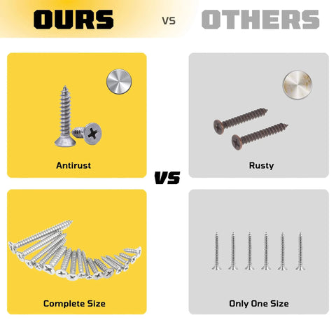 304 Stainless Steel Size Ten By Two And One Quarter Inch Flat Head Phillips Wood Screws For Drywall And Tapping comparison chart