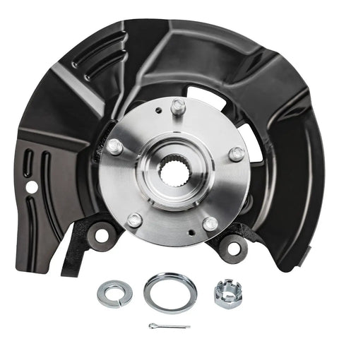 2.4L Front Left Steering Knuckle And Wheel Bearing Hub Assembly For 2011 Kia Optima Driver Side Replacement Front Suspension Knuckle With Hub OEM Spec Cast Iron image