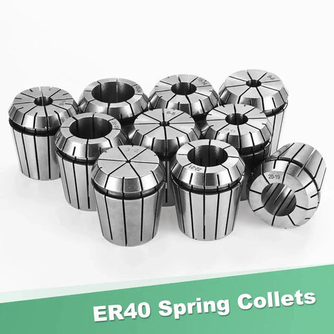ER40 Spring Collet Chuck for CNC Milling and Lathe Engraving Machines 22mm Clamping Diameter 40Cr Steel set