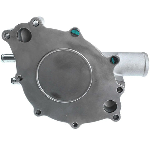 Front view of engine water pump with gasket drop in ready direct fit for Ford Mustang 1986 1992 5.0L V8 gas engine.