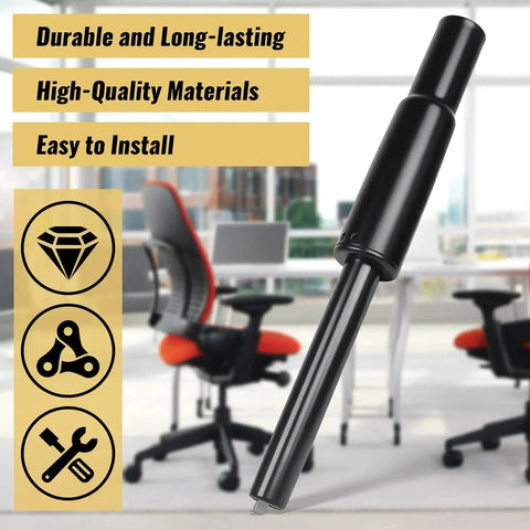 Heavy Duty Gas Cylinder Replacement For Steelcase Leap V2 Office Chair Side Activated Four And A Half Inch Height Adjustment 350 Newton Load 28mm Shaft Black Easy Install