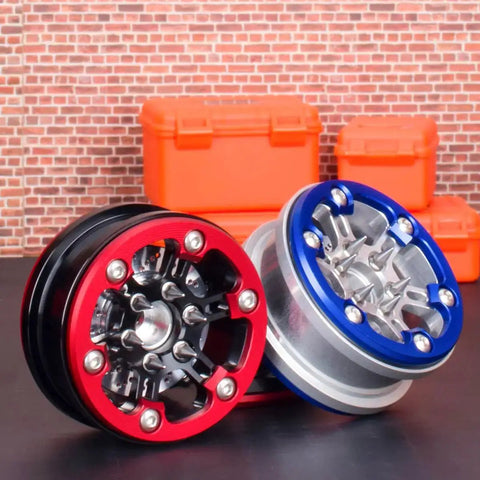 Premium Stainless Steel Lug Nuts With Spike Acorn Design displayed with colorful VP wheels