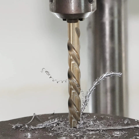 One Quarter Inch Cobalt Drill Bits M35 HSS 135 Degree Tip Jobber Length Twist Drill Bit Set For Hard Metal drilling into steel