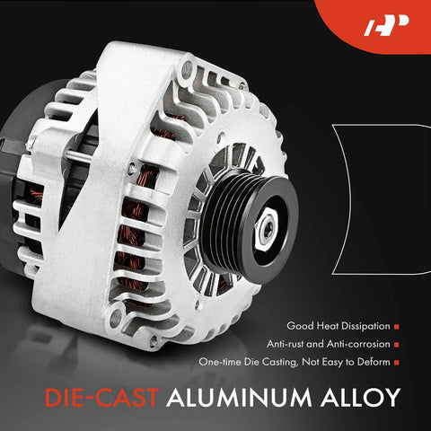 110 Amp 12 Volt Alternator Replacement For Kia Rio 2012 2013 2014 2015 2016 2017 6 Groove Pulley Clockwise Rotation Plug And Play Fitment For 1 6L Engine Be Ready For The Road Replaces 37300 2B600 37300 2B610, die-cast aluminum alloy design