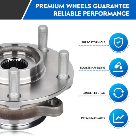 Front Wheel Bearing Hub Assembly For Nissan Sentra 2.5L Only Excluding 2.0L Engines Fits 2008 To 2012 Sentra close-up view