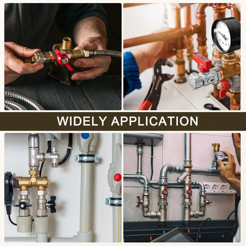 uxcell brass pipe fittings, 2 pcs, 3/16 in OD x 1/8 in NPT male compression straight coupling for 3/16 in pipe