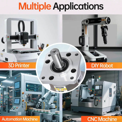 10 To 1 Planetary Gearbox For Nema 23 Stepper Motor in 3D Printer, CNC, Automation Machine Applications