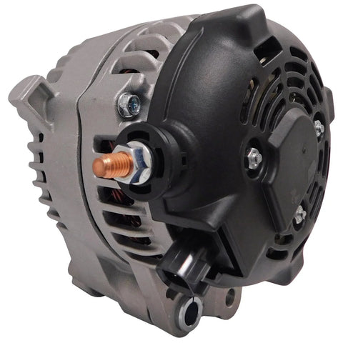 Remanufactured Jeep Wrangler 3.6L V6 Alternator Replacement 2012 2018 Drop In Ready With 11584 Series shown from side angle
