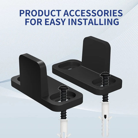 Sliding Barn Door Floor Guide Set Beefy Aluminum T Guide Floor Mounted Bottom Guides Heavy Duty Barn Door Hardware Adjustable