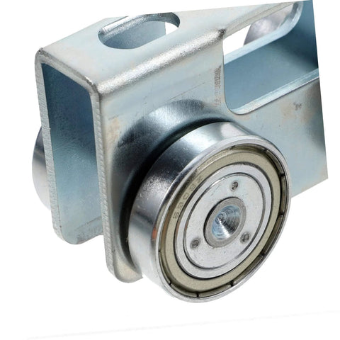 Heavy Duty Sliding Door Roller Wheels For Barn And Cabinet Doors, U Type Track Pulley System, metal wheel side view