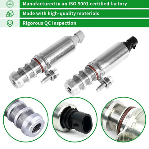 Intake And Exhaust Camshaft Position Actuator Solenoid Valve VVT Oil Control Kit All In One Replacement For Chevy Saturn Pontiac Buick Saab GMC