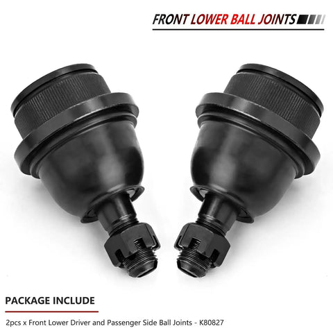 2Pc Front Lower Ball Joints Kit For 2005 To 2019 Toyota Tacoma Driver And Passenger Side Heavy Duty Front Suspension Replacement