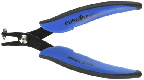 1.8mm Hole Punch Plier Durable Carbon Steel Construction Five And One Quarter Inch Length Includes Two Replacement Pins