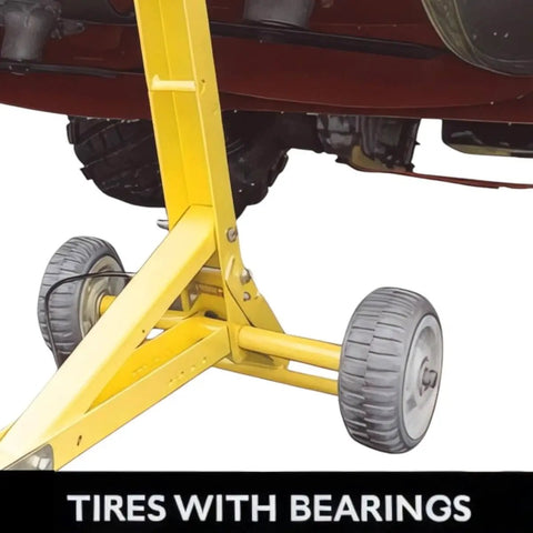 Heavy Duty Mower Jack Lift For Commercial And Residential Mowers Up To 800 Pounds, Lifts Zero Turn And Stand On Units