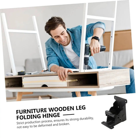 Heavy Duty Folding Hinges for Table Legs and Chairs 2 Pack Spring Hinges Easy to Install High Load Bearing Durable Furniture Replacement for Foldable Tables and Chairs Ideal for DIY Projects and Home Workshops.
