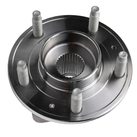Close-up of 2 Piece Rear Wheel Bearing Hubs Assembly With 5 Lug For Chevrolet Equinox 2018 To 2024, visible lug nuts and hub detail.