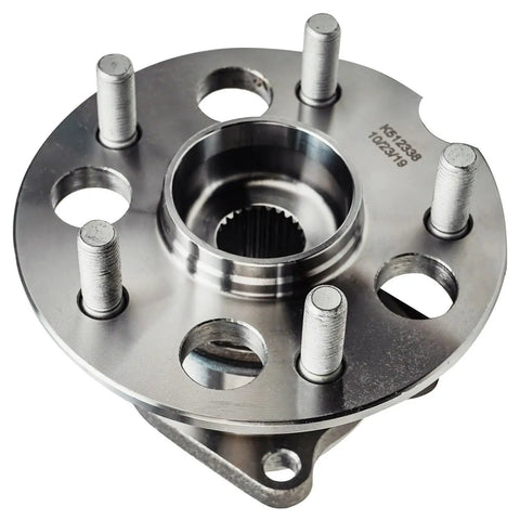 Front view of Pair Rear Wheel Hub And Bearing Assembly For Toyota RAV4 2001 2002 2003 2004 2005 AWD 5 Lug Models, 2 Piece Set