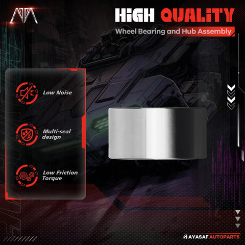 High quality wheel bearing shown with low noise, multi-seal design, and low friction torque features.