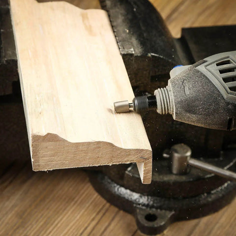 Rotary tool using 10 Piece High Speed Steel HSS Router Bits Set With 1 8th Inch Shank 3mm for carving wood