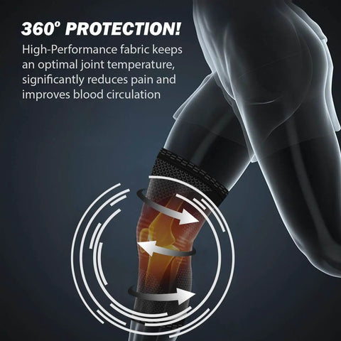 Knee Compression Sleeve Pair For Pain Relief And All Day Support Perfect For Running Basketball Volleyball Weightlifting Gym Workouts