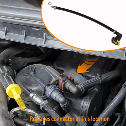 Ford F Series 6.7L Diesel Fuel Filter Tank Supply Line Connector Repair Kit 2011 2022 for F250 F350 F450 F550 installation view
