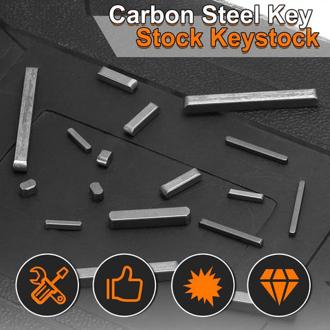 Ten Pack Round End Feather Keys 6x6x25 Mm Carbon Steel Shaft Key Stock For Parallel Drive Keyways And Machine Fastening On Shafts