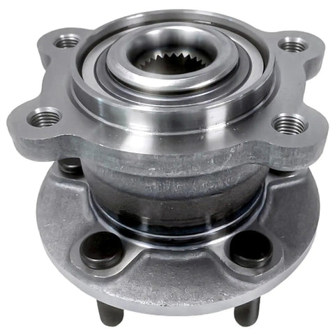 Front view of Rear Wheel Bearing And Hub Assembly with 5 Lug and ABS for AWD fits 2013-2019 Ford Escape and 2015-2019 Lincoln MKC