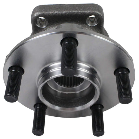 Front view of Front Wheel Hub And Bearing Assembly For 2005 To 2014 Subaru Outback And 2005 To 2014 Subaru Legacy With 5 Lug And ABS