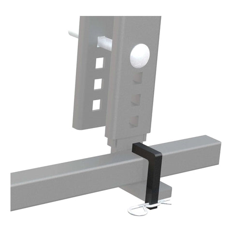TruTrack Replacement L-Pin And Clip Kit For Weight Distribution Hitch Carbide Black Powder Coat installed on hitch bracket