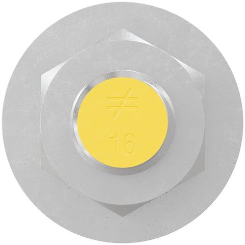 Retrofit Bolt One Half Inch By Five Inch Zinc Plated Grade 36 With Washer For Tension And Shear Wood Connections Top View
