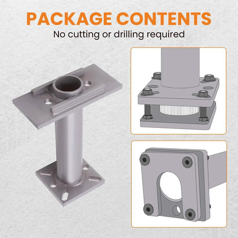Rear Axle Bearing Puller With 40mm Bearing Driver And ABS Tone Ring Tool, showing hardware components, no cutting required.