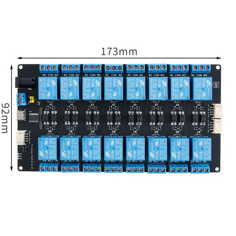 16 Channel Expandable Relay Module With 5V Power Supply IIC Communication Opto Isolated Compatible With Arduino And Raspberry Pi