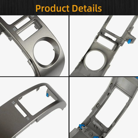 Center AC Dash Vent Trim Panel For Toyota Prius 2004 2009 Left And Right, ABS plastic, close-up top and side view details
