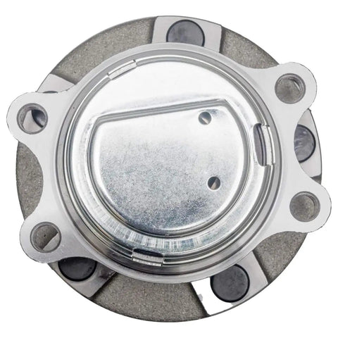 Rear Wheel Bearing Hub Assembly For Chevy Equinox 2018 To 2024 And GMC Terrain 2018 To 2024 And Cadillac CT4 2020 To 2024 And Buick Regal TourX 2020 Regal Sportback 2020 5 Lug 4WD Compatible Plug And Play viewed from top