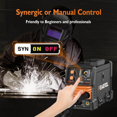 3 In 1 MIG Welder With Flux Core Lift TIG And Stick Welding 140A Portable 110V IGBT Inverter Synergic Control LED Display