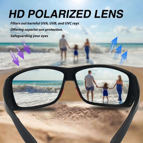 Floating Polarized Fishing Sunglasses for Men and Women, Ideal for Boating Sailing and Beach Days, UV400 Protection, Lightweight Durable Frame, Visible on Water So You Never Lose Them Again, Perfect Gift for Anglers and Water Folks.