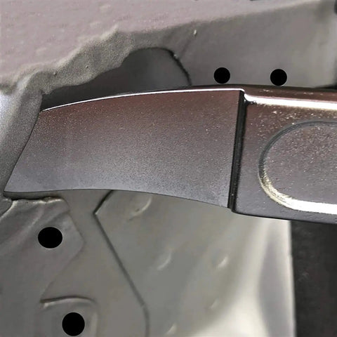 Close-up of Sheet Metal Skin Wedge Pry Bar Tool For Door Panel And Trim Removal 4140 Steel Drop Forged and Heat Treated Aircraft Grade
