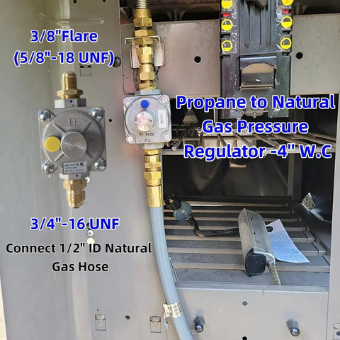 Upgrade Your BBQ or Home Gas Setup with This Badass Dual Fuel Regulator for Natural Gas and Propane, highlighting 3/4-16 UNF.