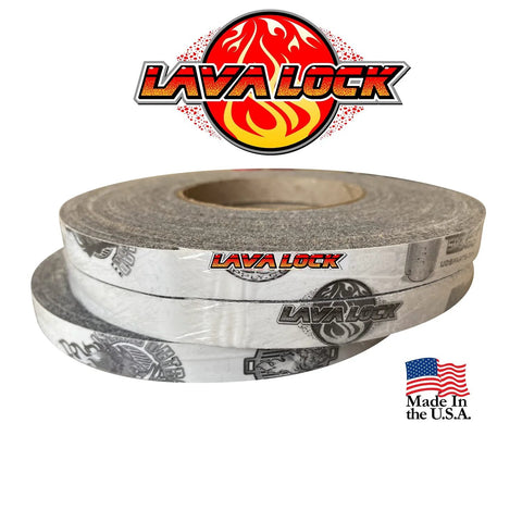 LavaLock 1/2 x 1/8 in high-temp BBQ gasket tape, grey self-adhesive for Nomex smoker door lid, Made in USA