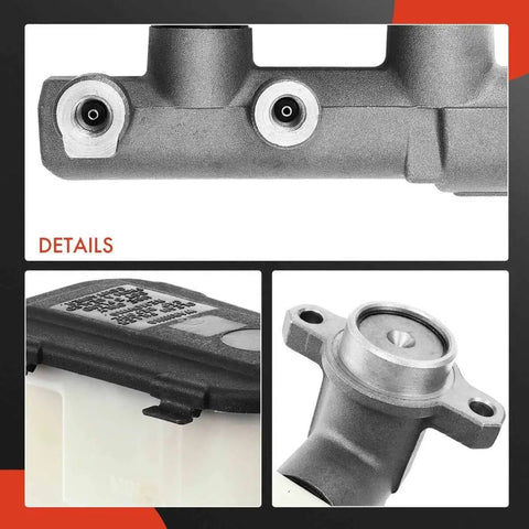 Close-up of Brake Master Cylinder Replacement For Chevy GMC Cadillac And Dodge Vehicles Including Ram 1500