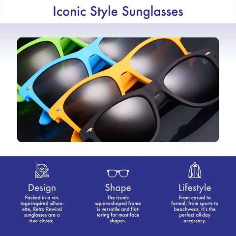 Polarized Sunglasses For Men And Women With UV400 Protection Retro Vintage 80S Style Shades Unisex Sun Glasses Glare Reducing Lenses
