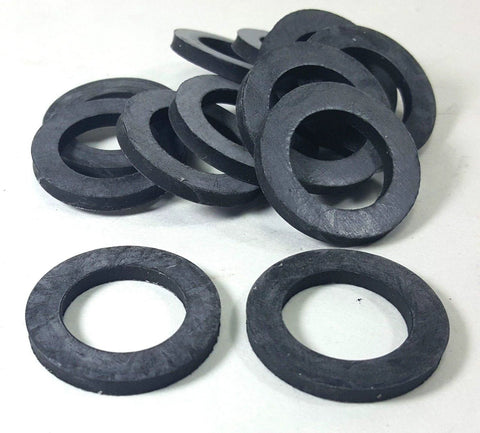 WYZBEN EPDM rubber water meter gasket washers, 3/4 in x 1/8 in, black, 24-pack for 5/8x3/4 or 3/4 meter