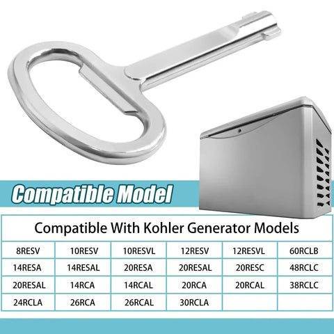 6mm Hole Enclosure Key for Switchgear Cabinets, chrome finish, next to generator model compatibility chart for industrial cabinets