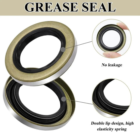 Heavy Duty Trailer Bearing Kit For 2000 To 2200 Pound 1 Inch Axles EZ Lubed Built Tough With 12192TB Seals shown close-up